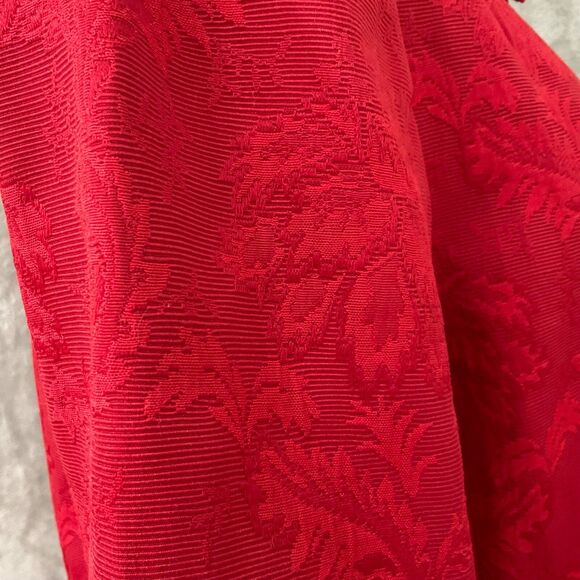 Talbots Red Blazer Jacket Double Breasted Jacquard Lined Women's Size M Career - Picture 3 of 13